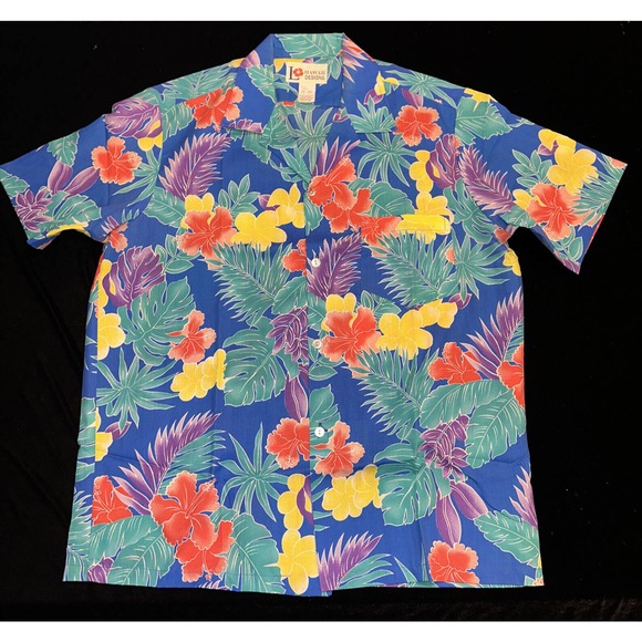 Vintage 1970s Hawaii Button Up Shirt & Hat Sz Large In Mint Unworn Condition! - Picture 10 of 16